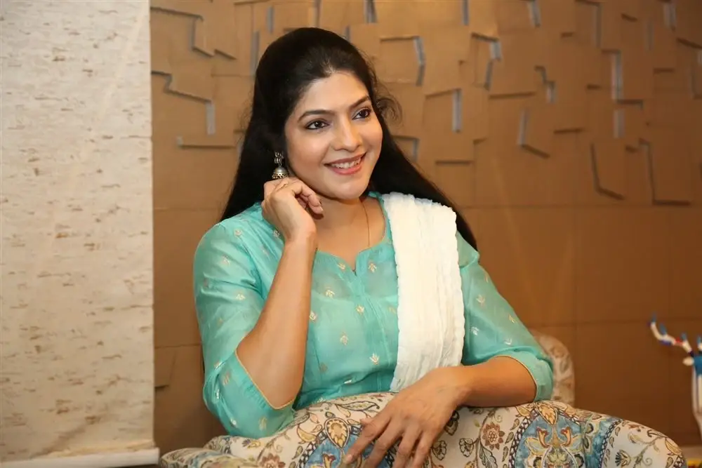 Indian Actress Vasuki at Anni Manchi Sakunamule Movie Interview